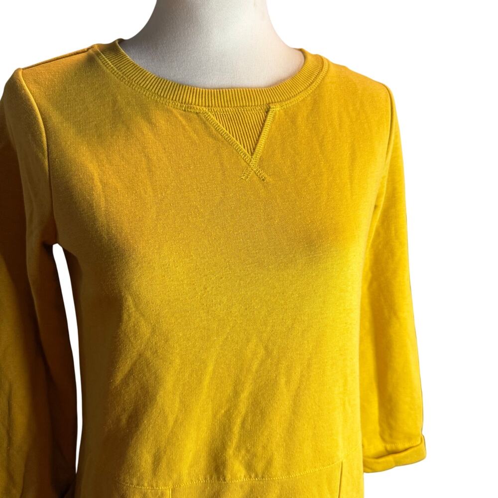 Boden Hanna Sweatshirt Dress, Yellow, Women's Size 6 Long - Picture 3 of 10